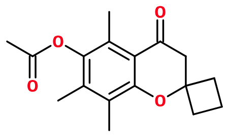 (image for) MC085474 Acetic acid 5,7,8-trimethyl-2,2--spiro[3]-4-oxo-chroman-6-yl ester
